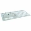 Carron Phoenix Unisink 1SDT 1 Bowl 2 Taphole Stainless Steel Kitchen Sink - Right Hand Drainer - 101.0025.448