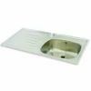 Carron Phoenix Unisink 1SD Heavy Gauge 1 Bowl Stainless Steel Kitchen Sink - Left Hand Drainer - 101.0067.431