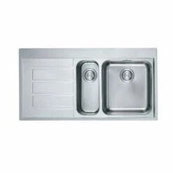 Franke Epos 1.5 Bowl Inset Kitchen Sink With Left Hand Drainer EOX 651-100 - Stainless Steel - 101.0381.860