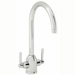 Carron Phoenix Dante Dual Lever Kitchen Tap - Brushed Nickel - 115.0068.384
