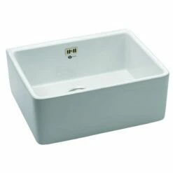Carron Phoenix Belfast 100 1 Bowl Ceramic Kitchen Sink - 124.0477.726