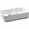 Carron Phoenix Belfast 200 2 Bowl Ceramic Kitchen Sink - 124.0477.749