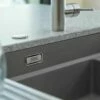 Franke Kubus 2 1.5 Bowl Undermount Fragranite Kitchen Sink KNG 120 - Stone Grey - 125.0633.287