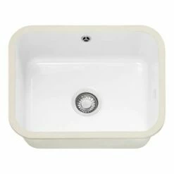 Franke By V&B 1 Bowl Undermount Ceramic Kitchen Sink VBK 110-50 - White - 126.0381.823