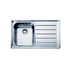 Franke Neptune 1 Bowl Sink With Right Hand Drainer NEX 211 - Stainless Steel - 127.0059.654