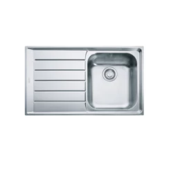 Franke Neptune 1 Bowl Sink With Left Hand Drainer NEX 211 - Stainless Steel - 127.0059.655