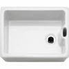 Franke Belfast 1 Bowl Ceramic Kitchen Sink BAK 710-53 Reversible - White - 130.0305.150