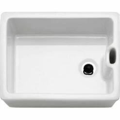 Franke Belfast 1 Bowl Ceramic Kitchen Sink BAK 710-53 Reversible - White - 130.0305.150