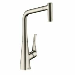 Hansgrohe Metris Single Lever Kitchen Mixer & Pull-Out Spray - 14820000