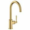 AXOR Montreux Single Lever Kitchen Mixer Tap 260 With Swivel Spout - Brushed Gold Optic - 16580250