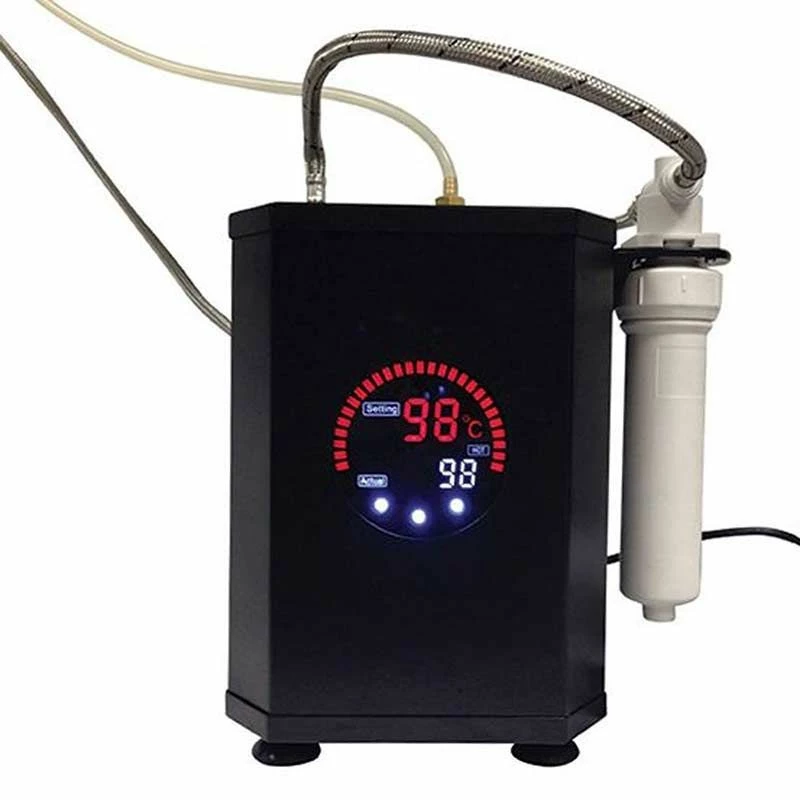 Perrin & Rowe 3-in-1 Hot Kitchen Tap With C-Spout - Satin Brass - 1712SB - Image 2