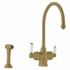 Perrin & Rowe 3-in-1 Hot Kitchen Tap - Aged Brass - 1737ab