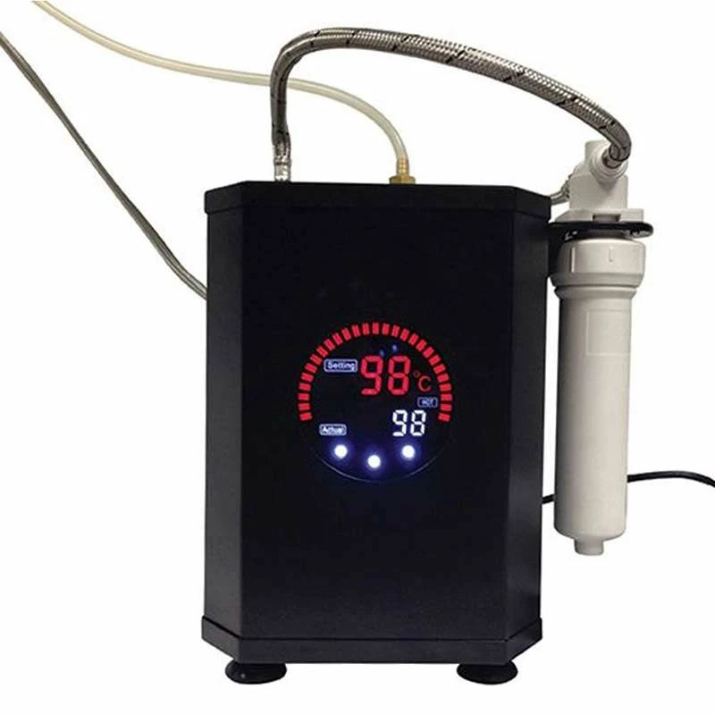 Perrin & Rowe 3-in-1 Hot Kitchen Tap - Pewter - 1970PF - Image 2