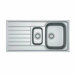 Franke Spark 1.5 Bowl Kitchen Sink With Reversible Drainer SKX 651-100 - Stainless Steel - 101.0489.947