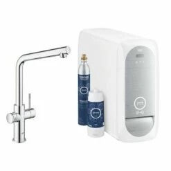 Grohe Blue Home L Duo Spout Kitchen Tap Chrome - 31454001