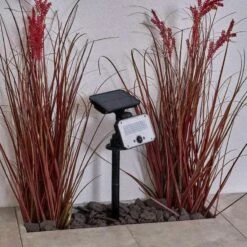 Forum Lighting Bradley Solar Floodlight With Spike & Remote Control - Black - ZN-42057