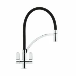 Franke Zelus Pull Out Kitchen Tap - Chrome/Black Hose - 115.0567.596