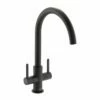 Carron Phoenix Rosolina J Spout Kitchen Tap - Matt Black - 115.0605.454
