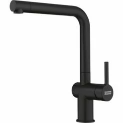 Franke Active L Swivel Spout Tap - Matt Black - 115.0653.371