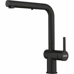 Franke Active L Spout Dual Spray Pull Out Tap - Matt Black - 115.0653.382