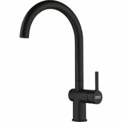 Franke Active J Swivel Spout Tap - Matt Black - 115.0653.398