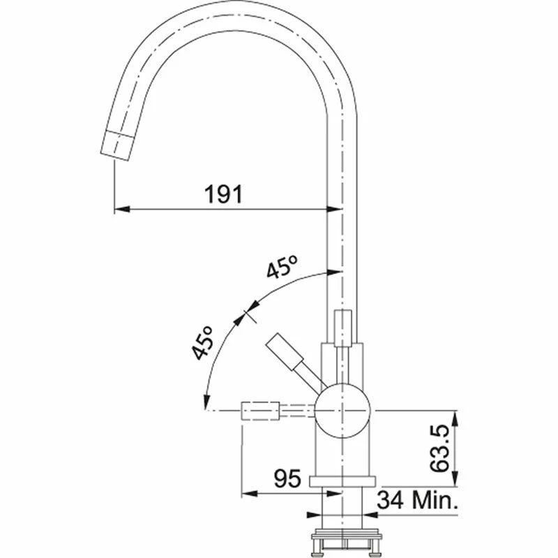 Franke Minerva Helix 4-in-1 Electronic Kitchen Tap - Anthracite - 119.0668.073 - Image 2