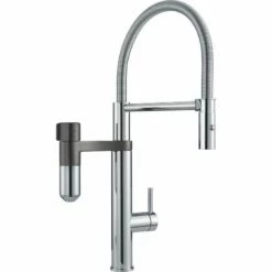 Franke Vital Capsule 3-in-1 Semi-Pro Filter Tap - Chrome/Gun Metal - 120.0621.230