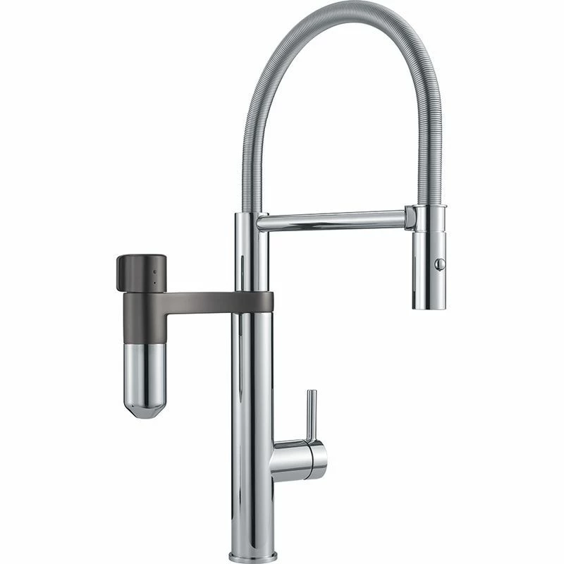 Franke Vital Capsule 3-in-1 Semi-Pro Filter Tap - Chrome/Gun Metal - 120.0621.230