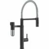 Franke Vital Capsule 3-in-1 Semi-Pro Filter Tap - Matt Black/Decor Steel PVD - 120.0621.313