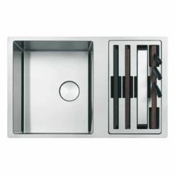 Franke Box Centre 1.5 Bowl Undermount Kitchen Sink With Accessories BWX 120-41-27 - Stainless Steel - 122.0611.737