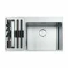 Franke Box Centre 1.5 L/H Small Bowl Stainless Steel Kitchen Sink BWX 220-54-27 - Stainless Steel - 127.0570.616