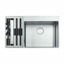 Franke Box Centre 1.5 L/H Small Bowl Stainless Steel Kitchen Sink BWX 220-54-27 - Stainless Steel - 127.0570.616