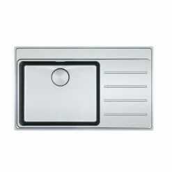 Franke Mythos Plus 1 Bowl Inset Kitchen Sink With Right Hand Drainer MYX 211-86 - Stainless Steel - 127.0640.511