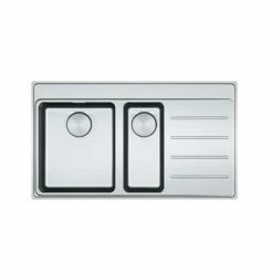 Franke Mythos Plus 1.5 Bowl Inset Kitchen Sink With Right Hand Drainer MYX 251-86 - Stainless Steel - 127.0640.515