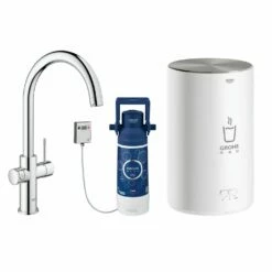 Grohe Red II Duo C Spout Tap & M Size Boiler Chrome 30058001