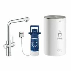 Grohe Red II Duo L Spout Tap & M Size Boiler Chrome 30341001