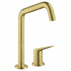 AXOR Citterio M Single Lever Kitchen Mixer Tap 220 With Swivel Spout 2TH - Brushed Brass - 34820950