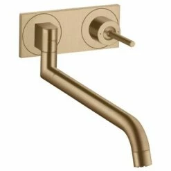 Axor Uno Wall Mounted Kitchen Mixer Tap Single Lever - Brushed Bronze - 38815140