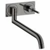 Axor Uno Wall Mounted Kitchen Mixer Tap Single Lever - Polished Black Chrome - 38815330