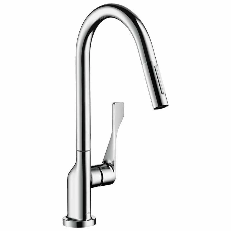 Axor Citterio Single Lever Kitchen Mixer 250 With Pull-Out Spray Eco - Chrome - 39832000
