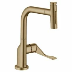 Axor Citterio Single Lever Kitchen Mixer Select 230 2 Jet With Pull-Out Spray - Brushed Bronze - 39862140
