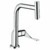 Axor Citterio Single Lever Kitchen Mixer Select 230 With Pull-Out Spout Eco - Chrome - 39864000