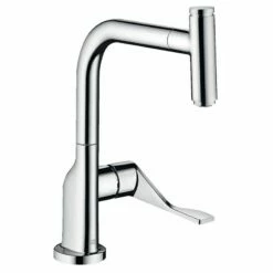 Axor Citterio Single Lever Kitchen Mixer Select 230 With Pull-Out Spout Eco - Chrome - 39864000