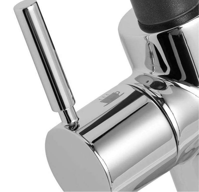 InSinkErator 3N1 J Shape Steaming Hot Kitchen Tap (Tap Only) - Brushed Steel - 45097B - Image 3