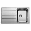 Blanco LEMIS 45 S Reversible Stainless Steel 1 Bowl Inset Kitchen Sink - Brushed Finish - 454795