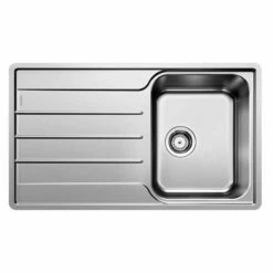 Blanco LEMIS 45 S Reversible Stainless Steel 1 Bowl Inset Kitchen Sink - Brushed Finish - 454795