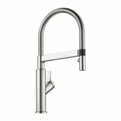 Blanco SOLENTA-S Senso Pull-Down Spray PVD Steel Kitchen Tap - Stainless Steel - 455368