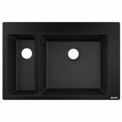 Hansgrohe S510-F635 Built-in Kitchen Sink 180/450 - Graphite Black - 43315170