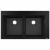 Hansgrohe S510-F770 Built-in Kitchen Sink 370/370 - Graphite Black - 43316170