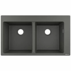 Hansgrohe S510-F770 Built-in Kitchen Sink 370/370 - Stone Grey - 43316290